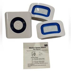 Evernary Home Security Wireless Motion Sensor Detector w/2 Sensors